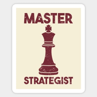 Master Strategist Chess King Chess Lover Magnet
